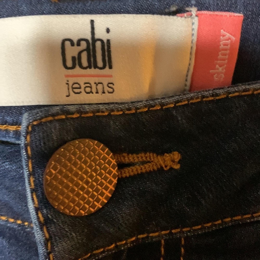 CAbi Skinny Distressed Jeans Style 3752 Size 4 - Picture 7 of 14